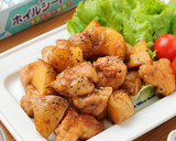 新じゃがいもとチキンの照り焼きバター作り方8写真