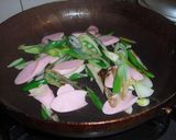 魚肉ソーセージと長ネギのグラタン風作り方1写真