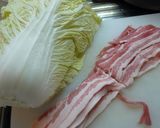 ☆ダッチオーブン☆無水で白菜の豚バラ蒸し作り方1写真