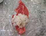 ラップでかんたん肉巻きおにぎり作り方3写真
