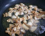 カリッとフワ旨☆鶏皮とネギのお好み焼き作り方2写真