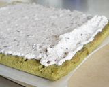抹茶とあずきのロールケーキ作り方20写真