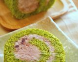 抹茶とあずきのロールケーキ作り方22写真
