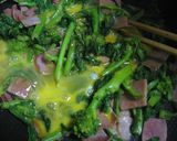なばな炒め(寒咲なばな)作り方5写真
