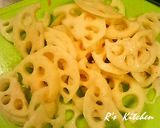 水菜とレンコンのシャキシャキサラダ♪作り方1写真