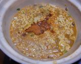 キムチ鍋の〆は辛ラーメンでぽっかぽか作り方3写真