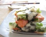 ソーセージとピーマンの海苔巻き揚げ作り方4写真