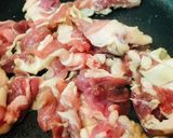 あまから豚丼● 豚こまぎれ肉の生姜焼き丼作り方1写真