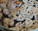 れんこんと鶏もも　甘酢炒め作り方3写真