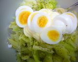 茹でキャベツとゆでたまごのマヨサラダ作り方4写真
