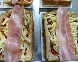 ベーコンエッグチーズトースト♪作り方6写真