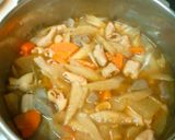 味噌ラーメンスープでモツ煮込み♡作り方5写真