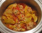 ぽかぽか♪肉団子とキャベツのトマト煮作り方7写真