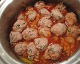 ぽかぽか♪肉団子とキャベツのトマト煮作り方6写真
