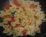 トマトとオリーブのパスタ作り方3写真