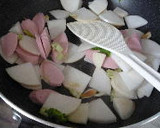 かぶと魚肉ソーセージのシンプル炒め作り方4写真