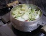 ピリ辛☆白菜と豚肉重ね蒸し作り方1写真