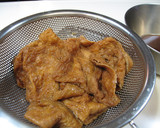 お稲荷の油あげ　簡単に味がきまります！！作り方4写真