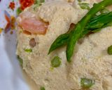 木綿豆腐と卵とむきエビでレンジ蒸し♪作り方7写真