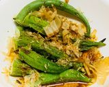 簡単！焼きオクラのタレかけ♡鰹節たっぷり作り方4写真