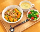 豚肉とかぼちゃの甘辛オイスター炒め作り方5写真