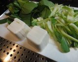 豆腐とチンゲン菜の炒め煮★作り方1写真