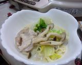 ノンフライ袋麺を使って☆豆乳ラーメン鍋作り方4写真