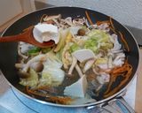 白菜漬と豆腐の炒め煮♪作り方4写真