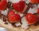 バレンタインにチョコっと焼き餅ピザ作り方2写真