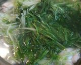 水菜と鶏肉の鍋☆彡作り方4写真