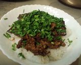 生ニラで食べるスタミナ焼肉丼♪作り方4写真