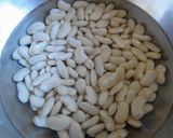 白いんげん豆と薩摩芋のシナモンミルク煮作り方1写真