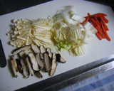 きのこと残り野菜の中華スープ作り方1写真