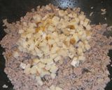 ECO★かぶの葉と蓮根のひき肉トロミ餡作り方5写真