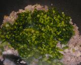 ECO★かぶの葉と蓮根のひき肉トロミ餡作り方6写真