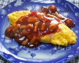 お弁当おかず*デミ風ソースかけオムレツ作り方5写真