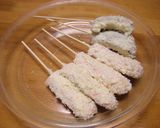 おさかなソーセージの串揚げ♪作り方2写真