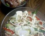 ☆簡単☆美味しい(o'∀'o)サラダうどん♪作り方1写真