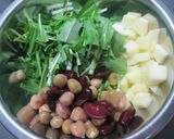 食べるドレッシング☆林檎と水菜のサラダ作り方1写真