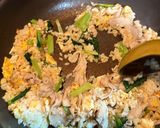 料理人のスタミナたっぷり黒酢ニンニク炒飯作り方9写真