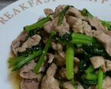 豚肉と小松菜のニンニク醤油炒め作り方5写真