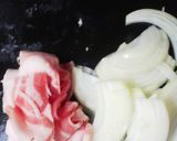 豚バラ肉deこってり味噌パスタ作り方1写真