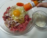 キャベツとひき肉のトマトミルフィーユ作り方1写真