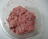 キャベツとひき肉のトマトミルフィーユ作り方2写真