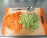 おいしい☆ブロッコリーの茎できんぴら作り方2写真
