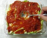 キャベツとひき肉のトマトミルフィーユ作り方9写真
