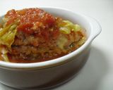 キャベツとひき肉のトマトミルフィーユ作り方12写真
