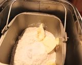 チョコシートの✿型折り込みパン作り方1写真