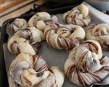チョコシートの✿型折り込みパン作り方9写真