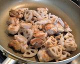 れんこんと鶏もも　甘酢炒め作り方4写真